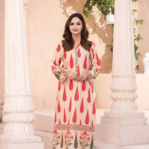 Amber Grace – Premium Lawn 2-Piece Stitched Suit